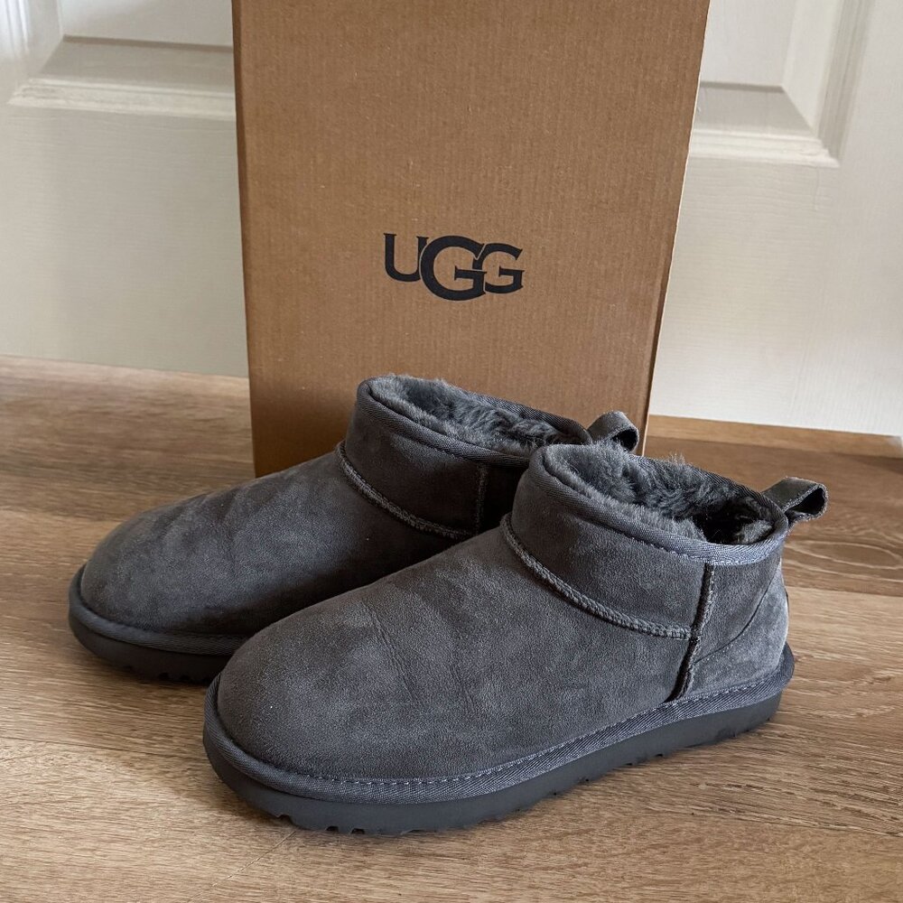 UGG Women's Classic Ultra Mini Boots in Gray